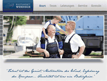 Tablet Screenshot of bootswerft-wendisch.de